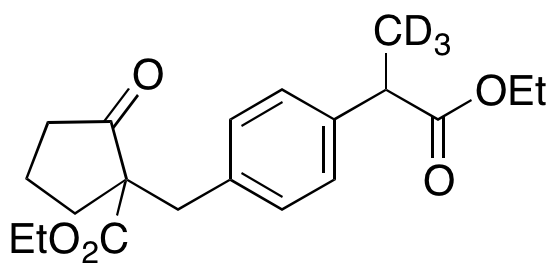 4-[[1-(Ethoxycarbonyl)-2-oxocyclopentyl]methyl]-a-methylbenzeneacetic Acid-d3 Ethyl Ester