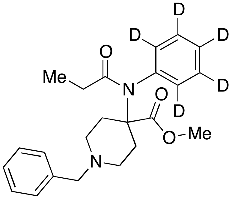 4-[(1-Oxopropyl)phenylamino]-1-benzyl-4-piperidinecarboxylic Acid Methyl Ester-d5