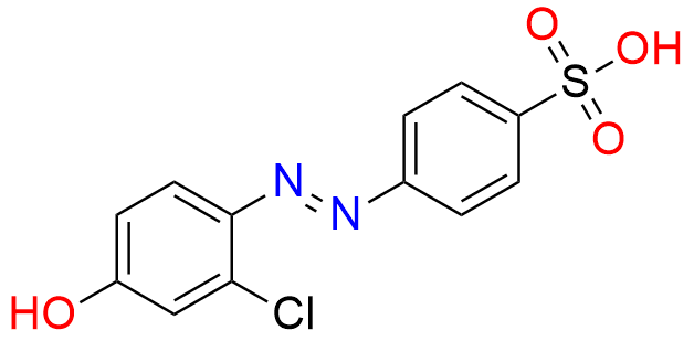 4-((2-chloro-4-hydroxyphenyl)diazenyl)benzenesulfonic acid