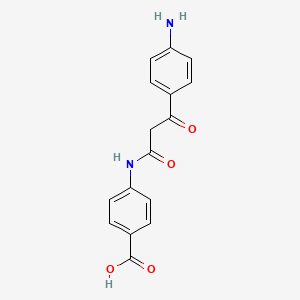 4-{[3-(4-Aminophenyl)-3-oxopropanoyl]-amino}benzoic acid