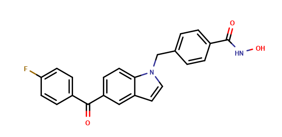 4-((5-(4-fluorobenzoyl)-1H-indol-1-yl)methyl)-N-hydroxybenzamide