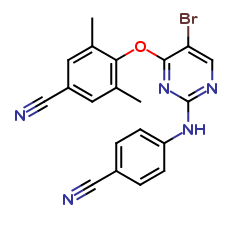 4-((5-bromo-2-((4-cyanophenyl)amino)pyrimidin-4-yl)oxy)-3,5-dimethylbenzonitrile