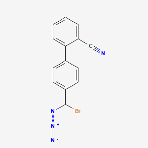 4'-(azidobromomethyl)-[1,1'-biphenyl]-2-carbonitrile