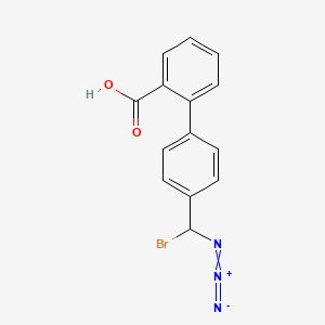4’-(azidobromomethyl)-[1,1’-biphenyl]-2-carboxylic acid