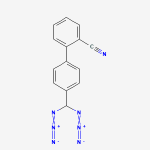 4'-(diazidomethyl)-[1,1'-biphenyl]-2-carbonitrile