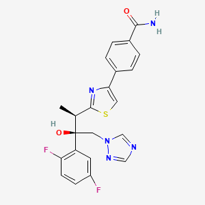 4-(2-((2R,3R)-3-(2,5-difluorophenyl)-3-hydroxy-4-(1H-1,2,4-triazol-1-yl)butan-2-yl)thiazol-4-yl)benzamide