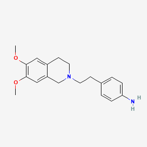 4-[2-(3,4-Dihydro-6,7-dimethoxy-2(1H)-isoquinolinyl)ethyl]benzenamine