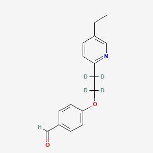4-[2-(5-Ethyl-2-pyridinyl)-d4-ethoxy]benzaldehyde