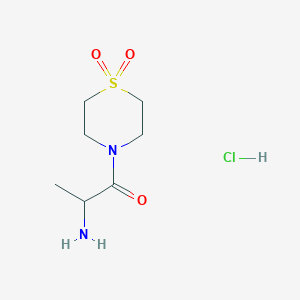 4-(2-Aminopropanoyl)-1lambda6-thiomorpholine-1,1-dione hydrochloride