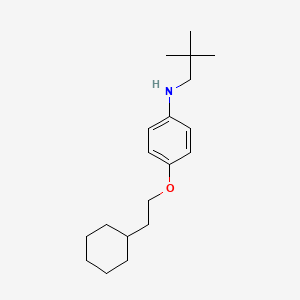 4-(2-Cyclohexylethoxy)-N-neopentylaniline