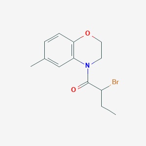 4-(2-bromobutanoyl)-6-methyl-3,4-dihydro-2H-1,4-benzoxazine