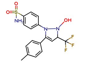 4-(2-hydroxy-5-(p-tolyl)-3-(trifluoromethyl)-2,3-dihydro-1H-pyrazol-1-yl)benzenesulfonamide