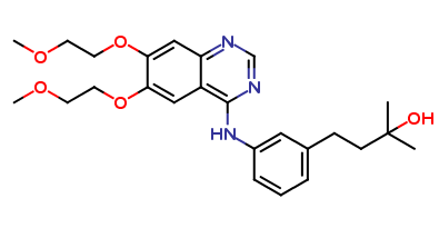 4-(3-((6,7-bis(2-methoxyethoxy)quinazolin-4-yl)amino)phenyl)-2-methylbutan-2-ol