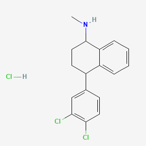 4-(3,4-dichlorophenyl)-N-methyl-1,2,3,4-tetrahydronaphthalen-1-amine hydrochloride