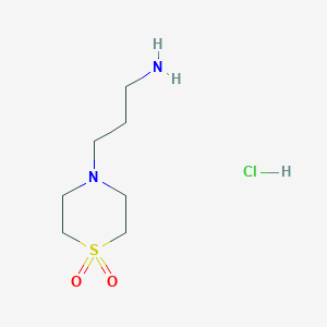 4-(3-Aminopropyl)-1lambda6-thiomorpholine-1,1-dione hydrochloride