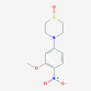 4-(3-Methoxy-4-nitrophenyl)thiomorpholine 1-oxide