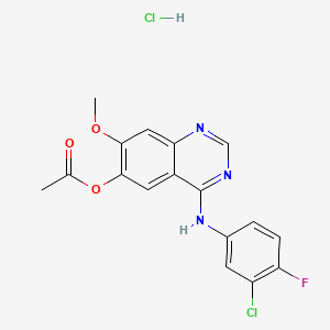 4-(3-chloro-4-fluorophenylamino)-6-Acetoxy -7-methoxyquinazoline Hydrochloride