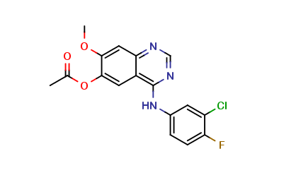 4-(3-chloro-4-fluorophenylamino)-7-methoxyquinazolin-6-yl acetate