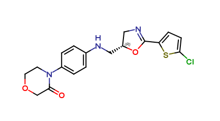4-[4-({[(5R)-2-(5-chloro-2-thienyl)-4,5-dihydro-1,3-oxazol-5-yl]methyl}amino)phenyl]morpholin-3-one