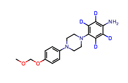 4-[4-[4-(Methoxymethoxy)phenyl]-1-piperazinyl]benzenamine-d4