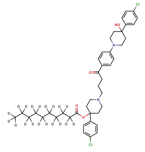 4-[4-(4-Chlorophenyl)-4-hydroxypiperidine]-4-defluorohaloperidol Decanoate-d19