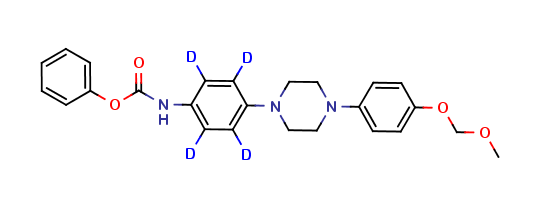 4-[4-(4-O-Methoxymethyl-4-hydroxyphenyl)-1-piperazinyl]phenyl]carbamic Acid-d4 Phenyl Ester