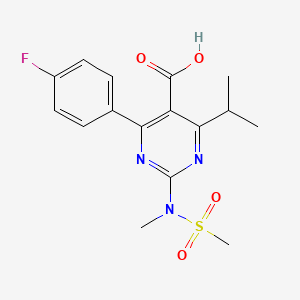 4-(4-Fluorophenyl)-2-[methyl(methylsulfonyl)amino]-6-propan-2-ylpyrimidine-5-carboxylic Acid