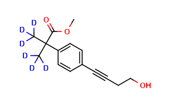 4-(4-Hydroxy-1-butynl)-a,a-di-(methyl-D3)-benzeneacetic Acid Methyl Ester