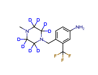 4-(4-Methylpiperazinomethyl)-3-(trifluoromethyl)aniline-d8