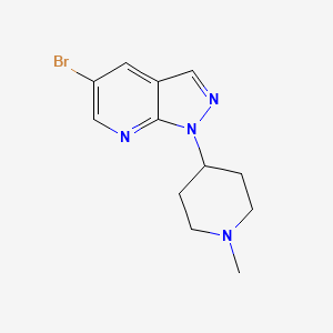4-{5-bromo-1H-pyrazolo[3,4-b]pyridin-1-yl}-1-methylpiperidine