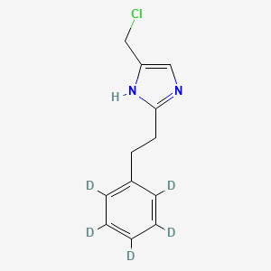 4-(Chloromethyl)-2-(2-phenylethyl)-1H-imidazole-d5