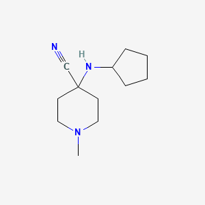 4-(Cyclopentylamino)-1-methylpiperidine-4-carbonitrile