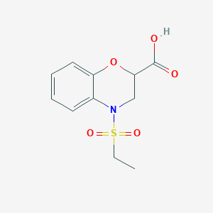 4-(Ethylsulfonyl)-3,4-dihydro-2H-1,4-benzoxazine-2-carboxylic acid