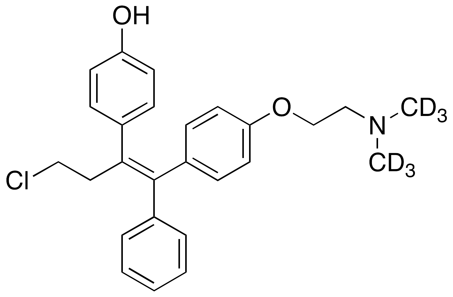 4’-Hydroxy Toremifene-d6