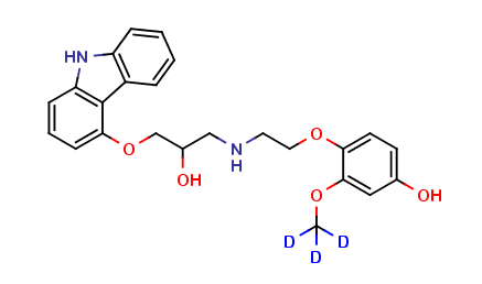 4'-Hydroxyphenyl Carvedilol D3