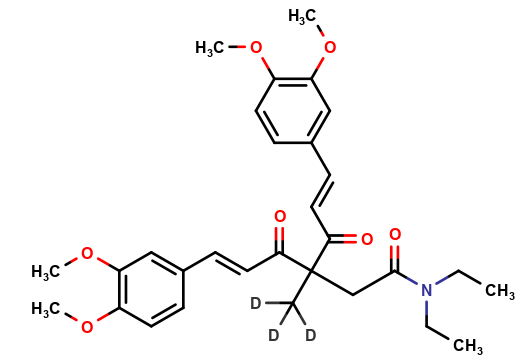 4-(N,N-Diethylaminocarbonyl)methyl-4,4'4,''-Trimethylcurcumin-D3