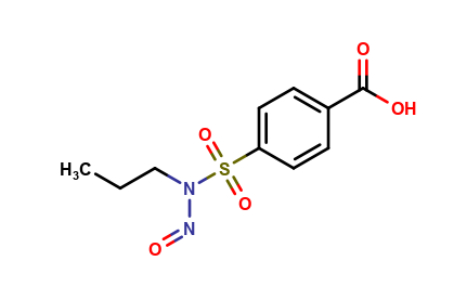 4-(N-nitroso-N-propylsulfamoyl)benzoic acid