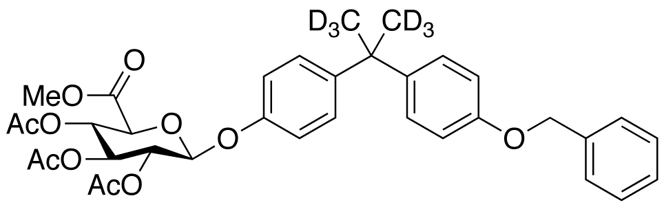 4’-O-Benzyl Bisphenol A-d6 Tri-O-acetyl-β-D-glucuronic Acid Methyl Ester