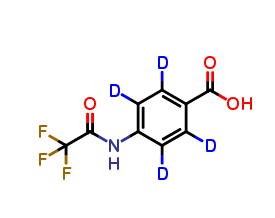 4-(Trifluoroacetylamino)benzoic Acid-d4