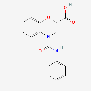 4-(phenylcarbamoyl)-3,4-dihydro-2H-1,4-benzoxazine-2-carboxylic acid