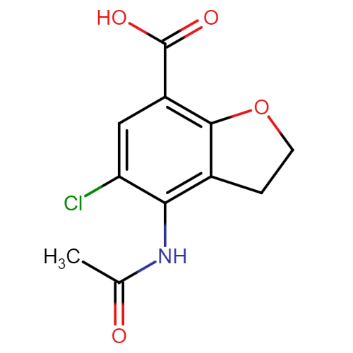 4-Acetamido-5-chloro-2,3-dihydrobenzofuran-7-carboxylic acid
