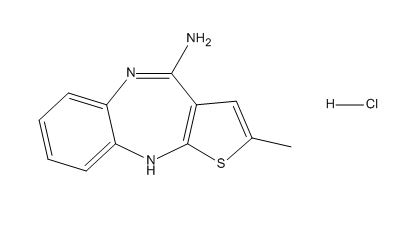 4-Amino-2-Methyl-10H-Thieno[2,3-b][1,5]Benzodiazepine Hydrochloride