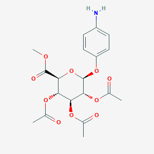 4-Aminophenyl 2,3,4-Tri-O-acetyl-β-D-glucuronide Methyl Ester