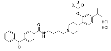 4-Benzoyl-N-(4-(4-(4-isopropyl-2-methoxy-d3-phenyl)piperidin-1-yl)butyl)benzamide Dihydrochloride