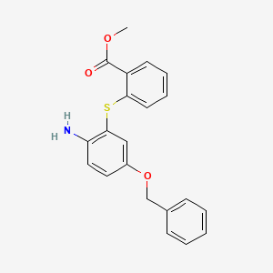 4-Benzyloxy-2-(2-carbomethoxy)thiophenylaniline