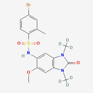 4-Bromo-N-(2,3-dihydro-6-methoxy-1,3-dimethyl-2-oxo-1H-benzimidazol-5-yl)-2-methylbenzenesulfonamide-d6
