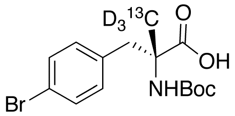 4-Bromo-N-Boc-a-methyl-D-phenylalanine-13C,d3