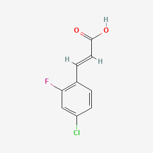 4-Chloro-2-fluorocinnamic acid