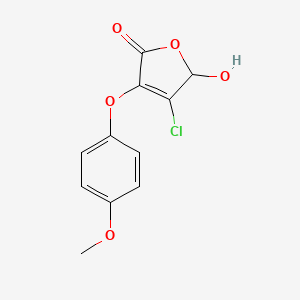 4-Chloro-5-hydroxy-3-(4-methoxyphenoxy)-2(5H)-furanone
