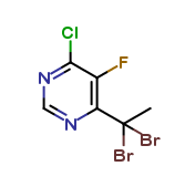 4-Chloro-6-(1,1-dibromoethyl)-5-fluoropyrimidine